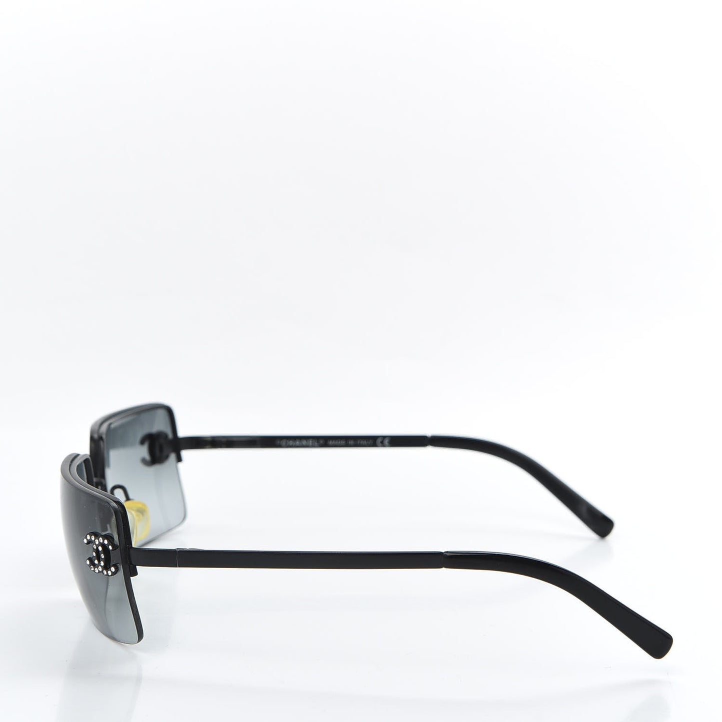 Crystal CC Logo Sunglasses 4104-B Black