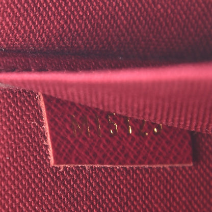 Louis Vuitton Monogram Pochette Felicie Chain Wallet Fuchsia 9 of 10