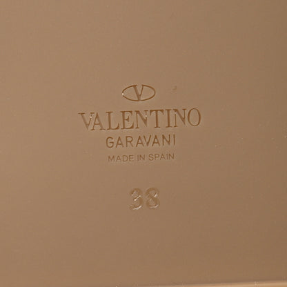 Valentino Garavani Silk Cord Rockstud Slide Sandals 38 Morning 8 of 10