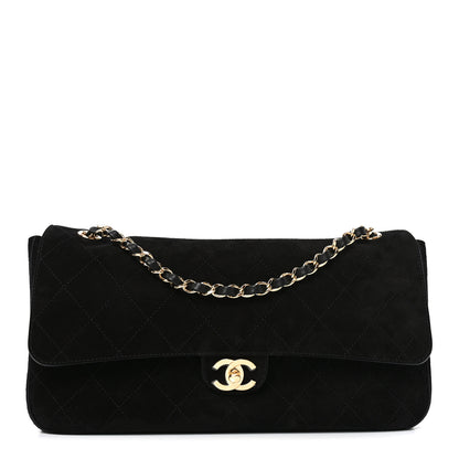 Chanel Suede Calfskin Small Souplissimo Maxi Flap Black 1 of 11