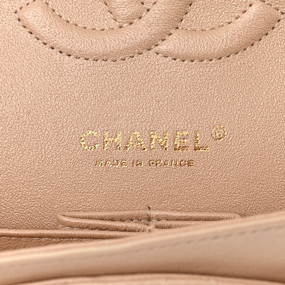 Chanel Iridescent Calfskin Quilted Medium Double Flap Beige 6 of 12