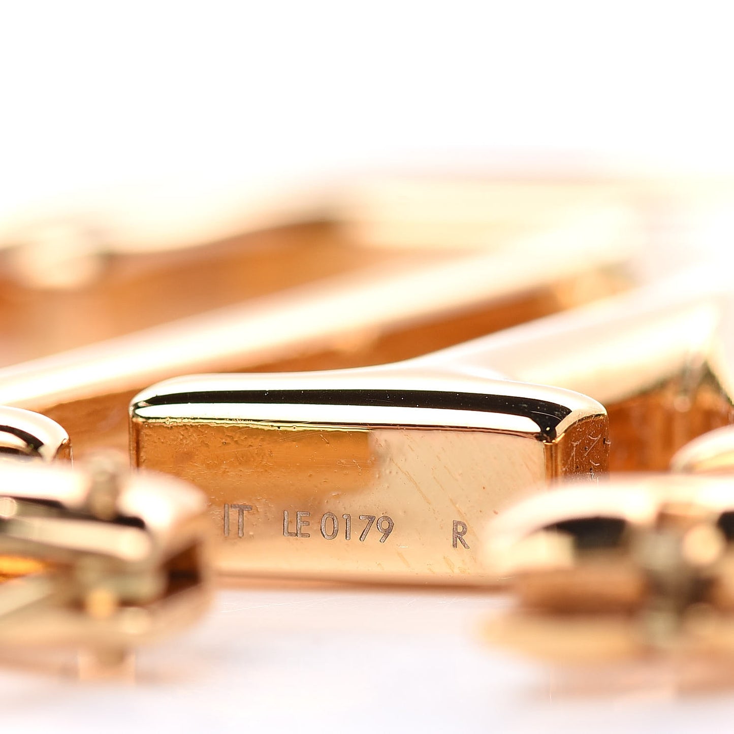 Metal Louise Hoop Earrings Gold