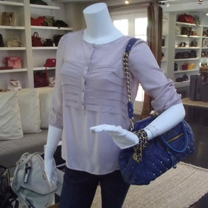Marc Jacobs Quilted Leather Stardust Stam Blue 2 of 11