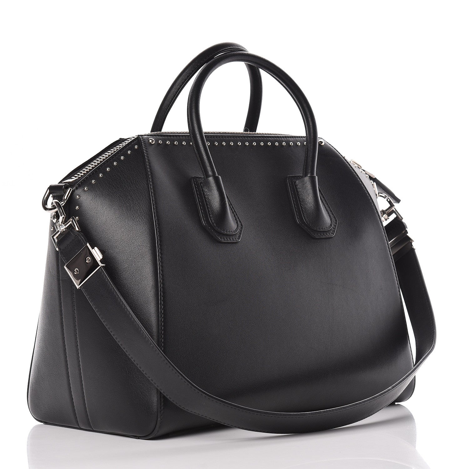 Givenchy Calfskin Medium Studded Antigona Black 3 of 12