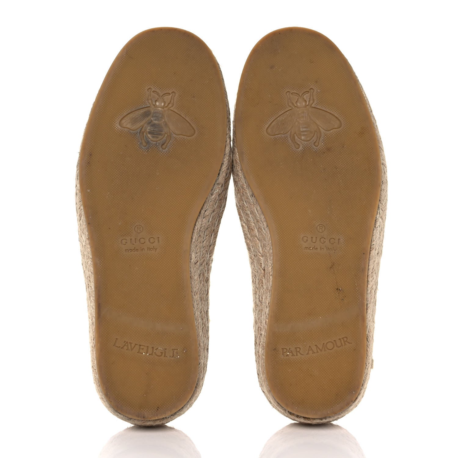 Gucci Canvas Rhombus Horsebit Espadrille Slippers 5 Camel Brown Black 5 of 9