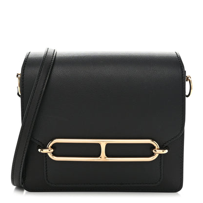 Hermes Evergrain Mini Sac Roulis Black 1 of 10