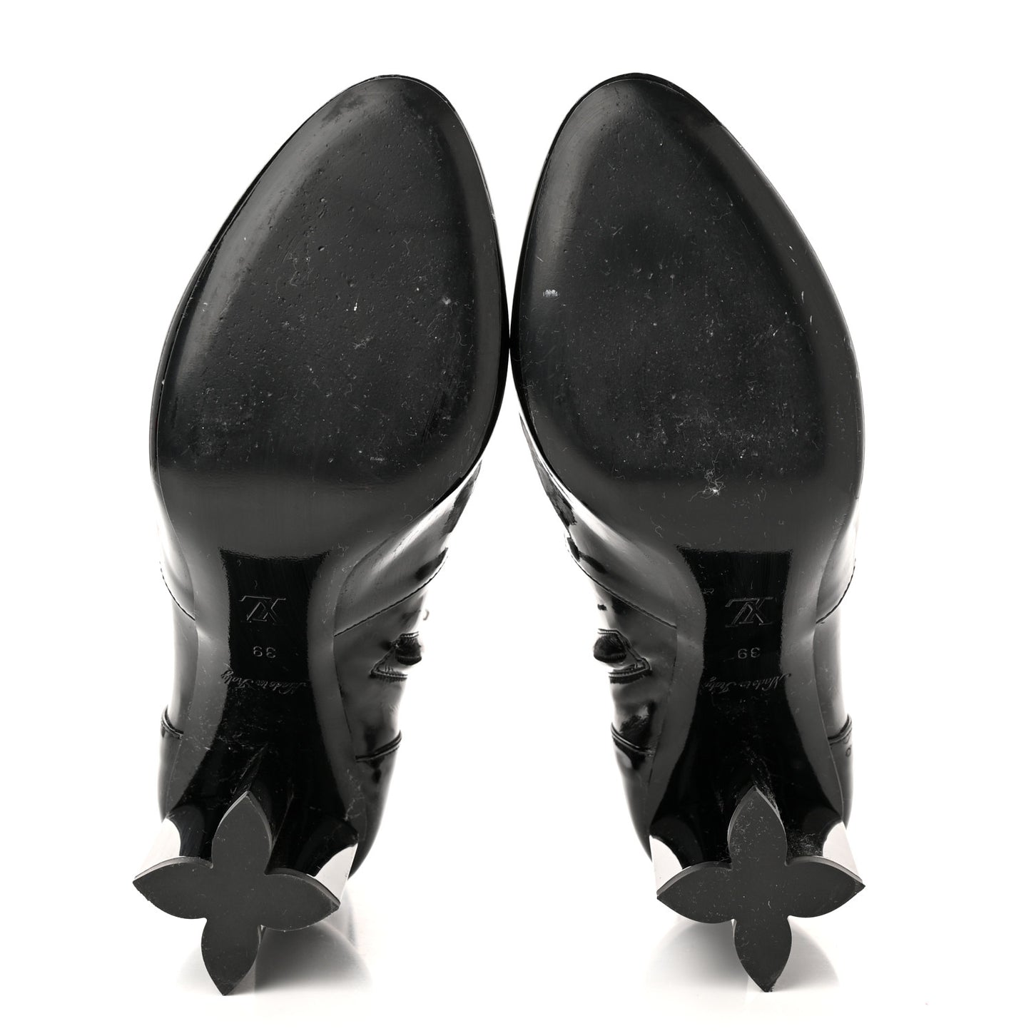 Patent Uniformes Silhouette Ankle Boots 39 Black