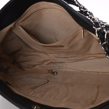 Chanel Caviar Quilted Expandable Zip Shoulder Bag Black 5 of 10