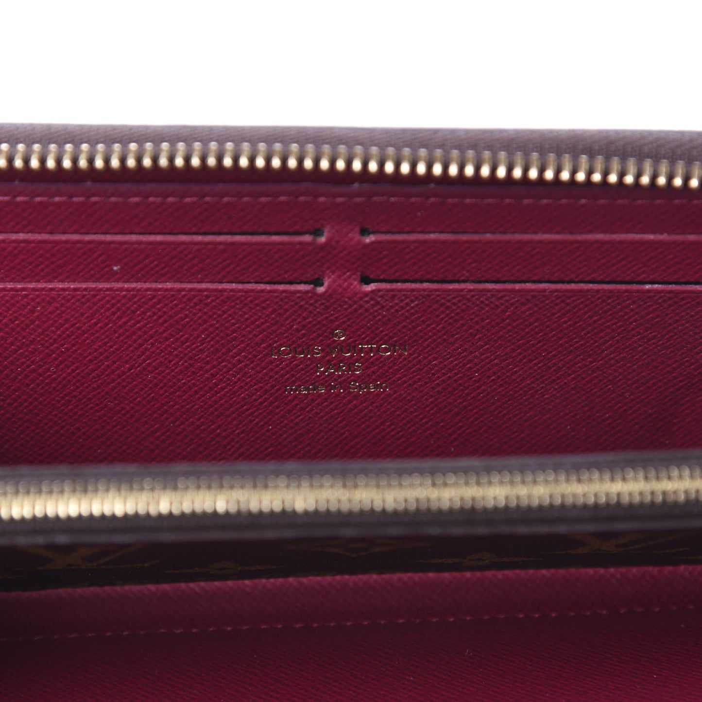 Monogram Clemence Wallet Fuchsia