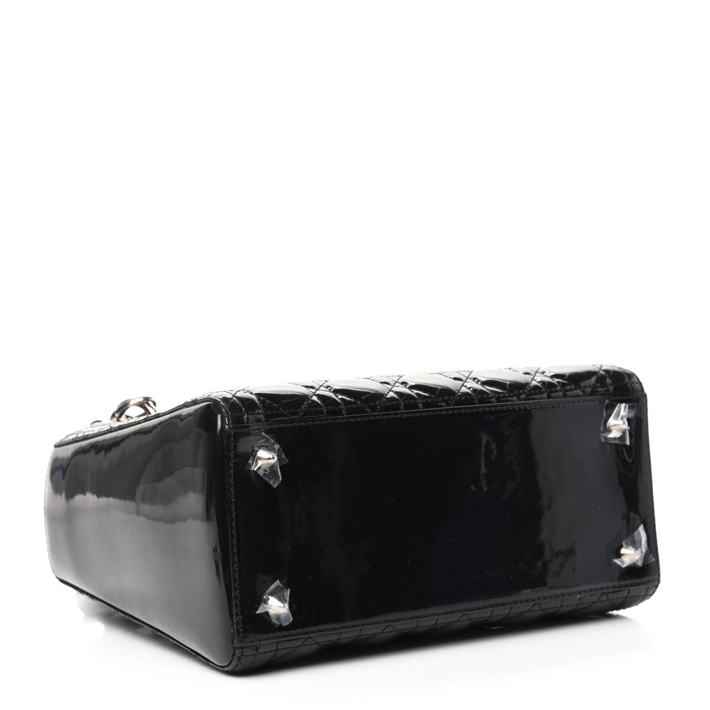 Patent Cannage Medium Lady Dior Black