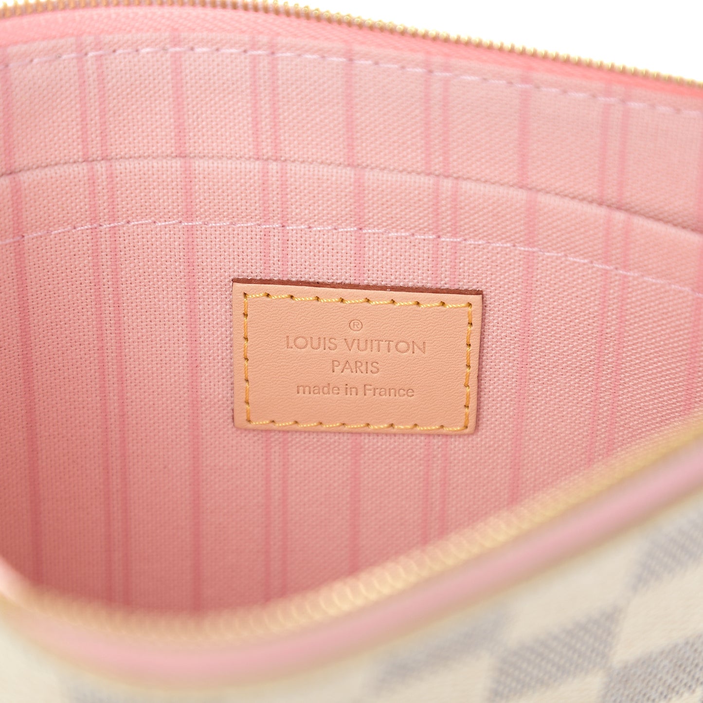 Damier Azur Neverfull MM GM Pochette Rose Ballerine