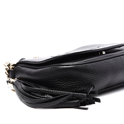 Gucci Pebbled Calfskin Small Soho Flap Crossbody Black 8 of 10