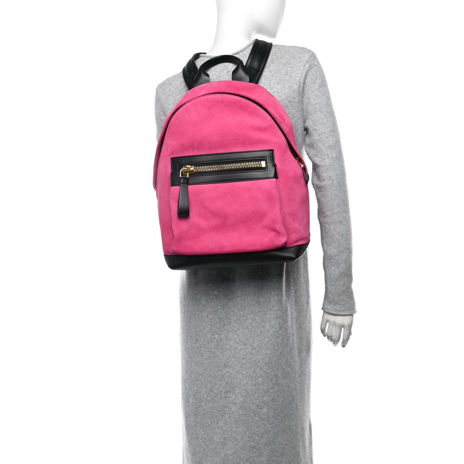 Tom Ford Suede Buckley Backpack Pink 2 of 14