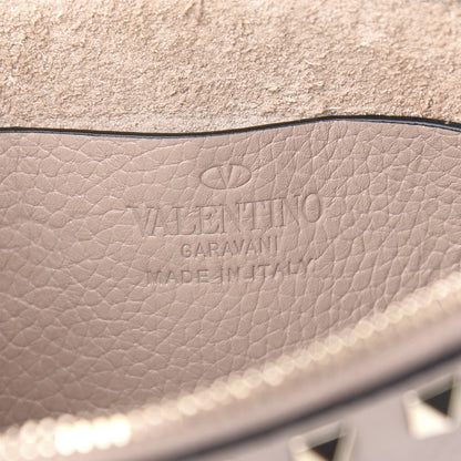 Valentino Garavani Calfskin Rockstud Small Chain Shoulder Bag Poudre 5 of 7