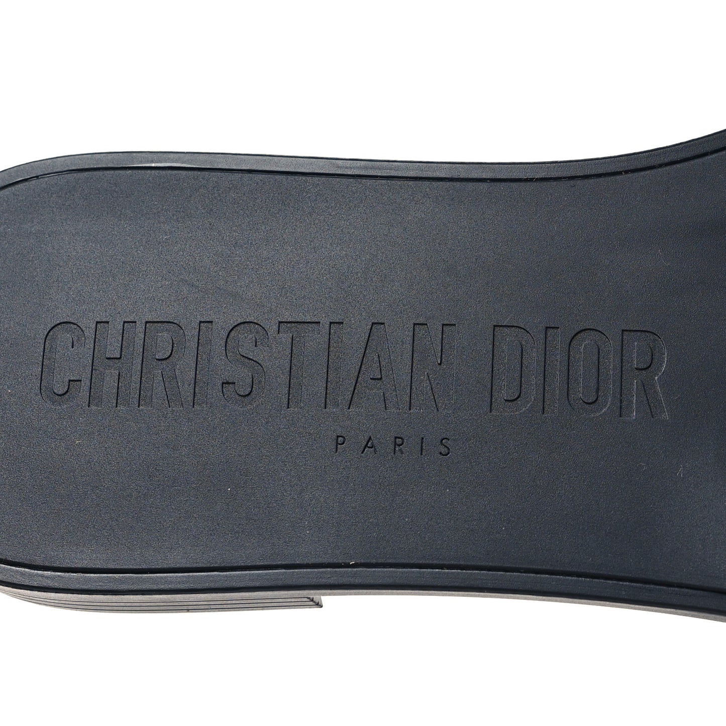 Nylon Oblique Dio(r)evolution Slide Sandals 36 Deep Blue