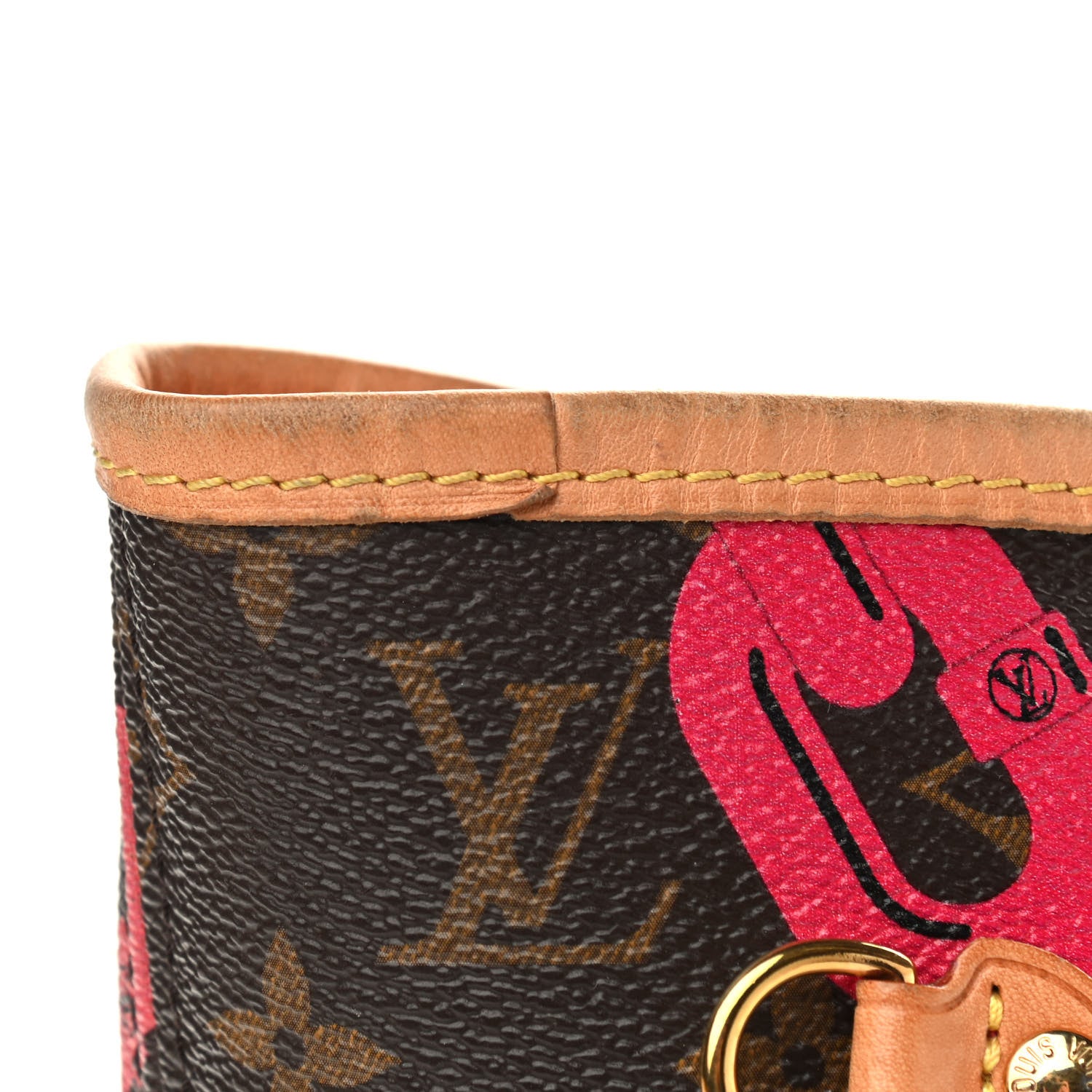 Louis Vuitton Monogram Bay Neverfull MM Rose Ballerine Poppy 9 of 12