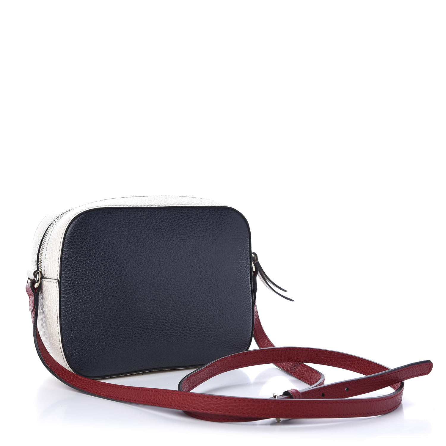 Gucci Dollar Calfskin Small Soho Disco Bag Blue Hibiscus Red Mystic White 3 of 11