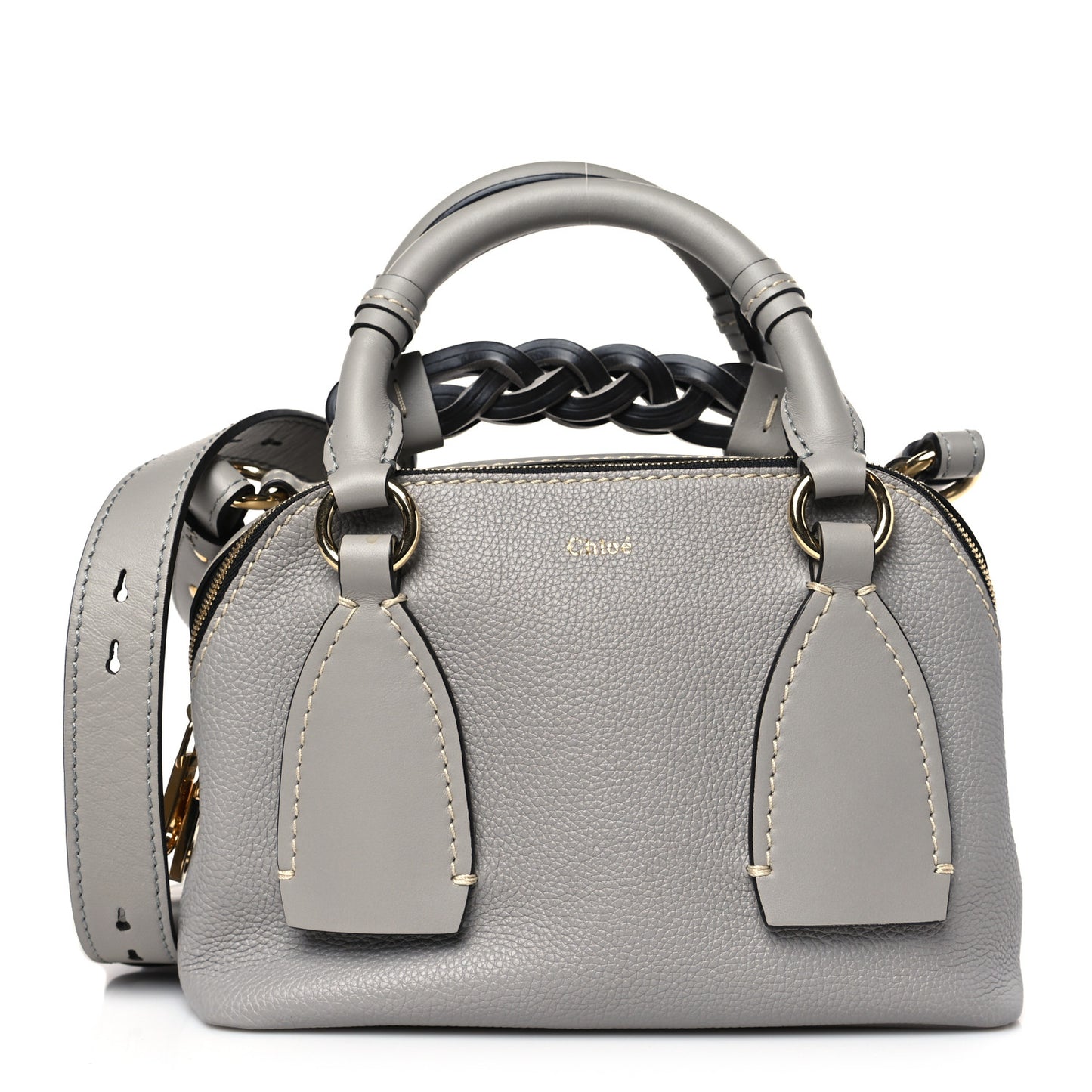 Calfskin Small Daria Stormy Grey