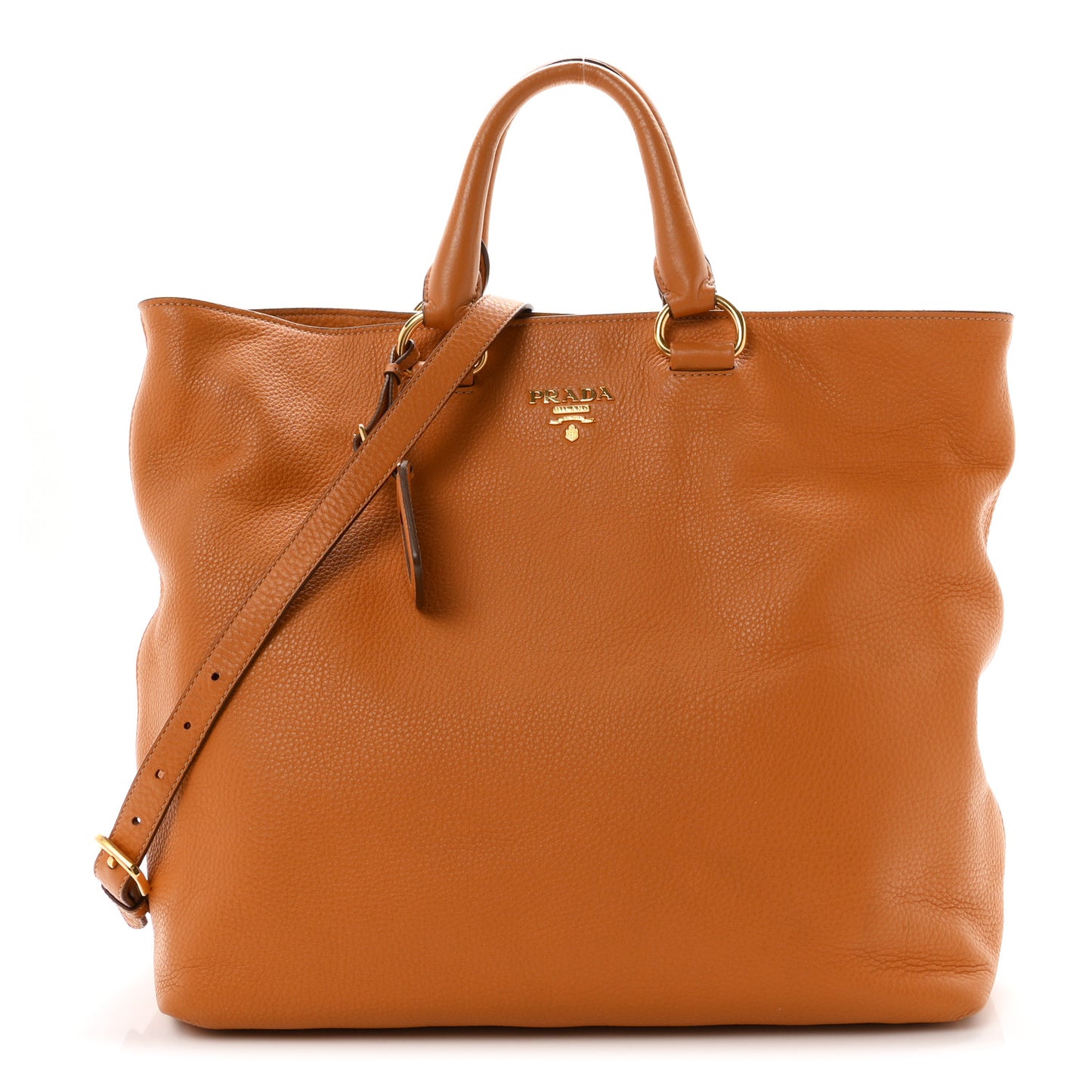 Vitello Daino Shopping Tote Ambra