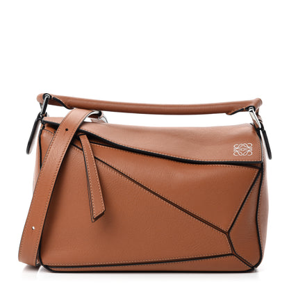 Loewe Calfskin Small Puzzle Bag Tan 1 of 10