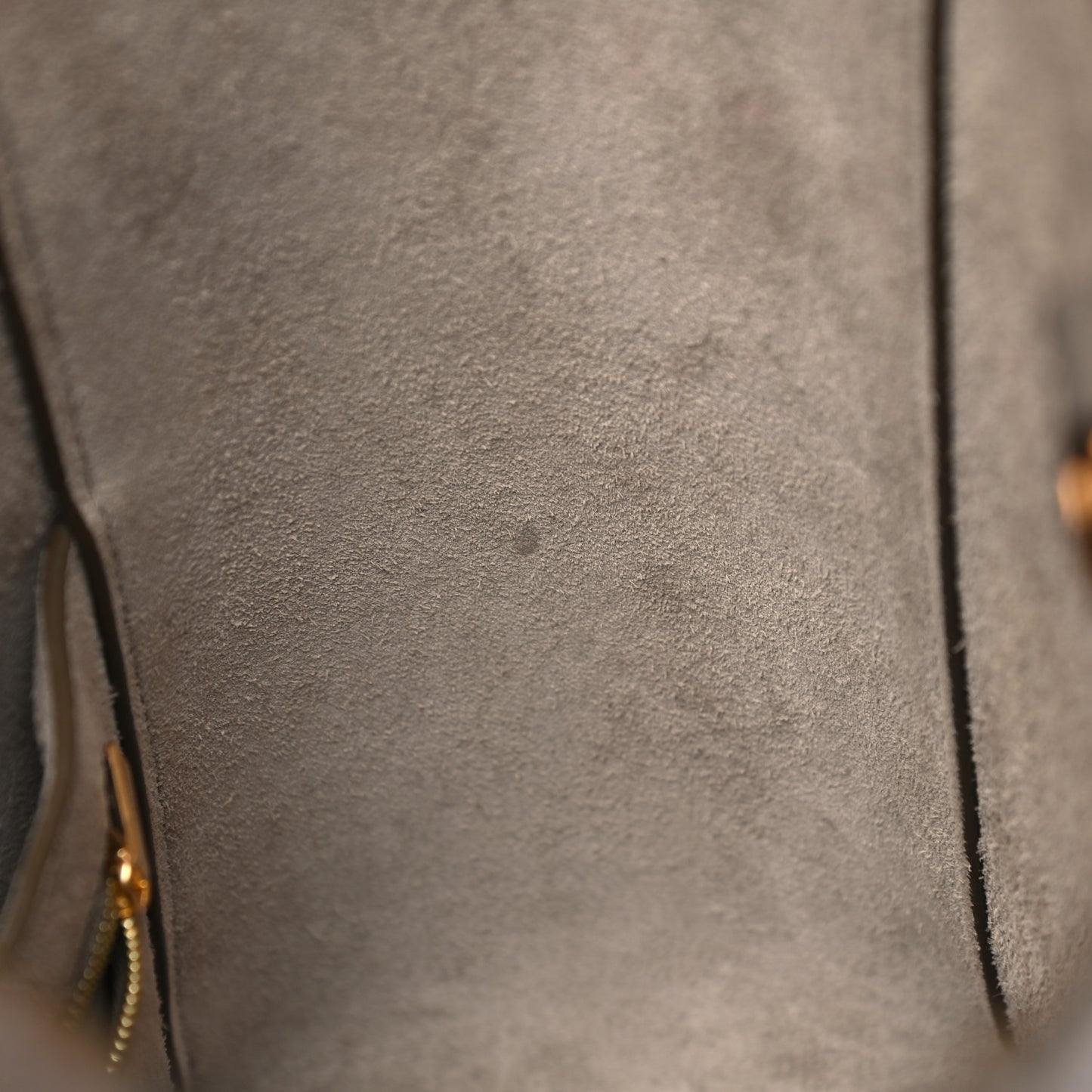 Soft Grained Calfskin Small Sangle Bucket Bag Taupe