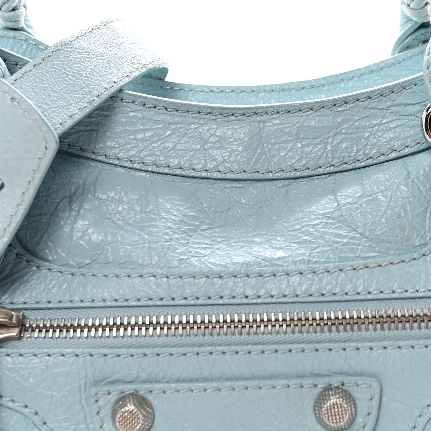 Agneau Giant 12 Silver Hardware City Bleu Dragee