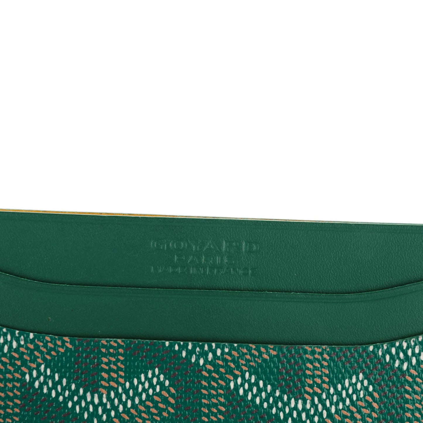 Goyardine Saint Sulpice Card Holder Green