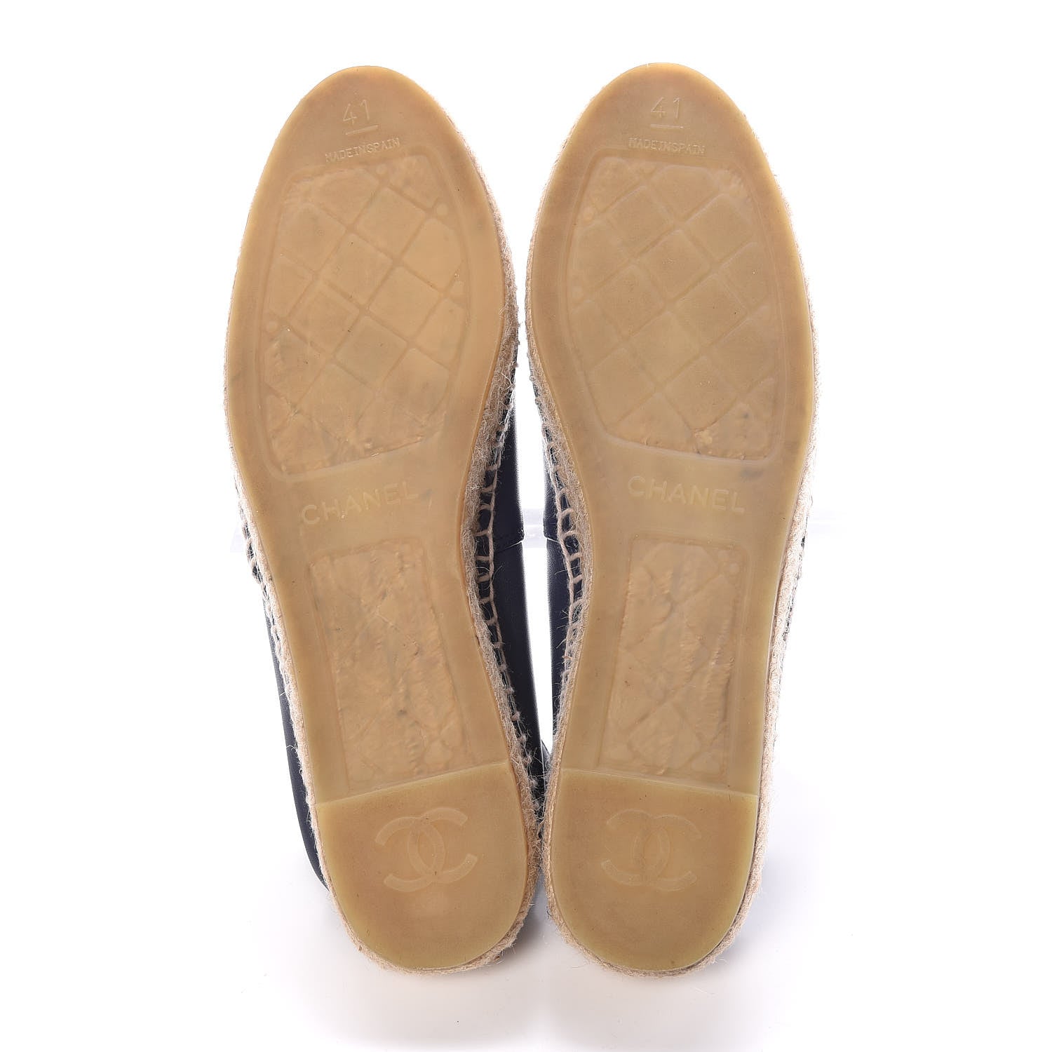 Chanel Lambskin CC Espadrilles 41 Navy 5 of 9