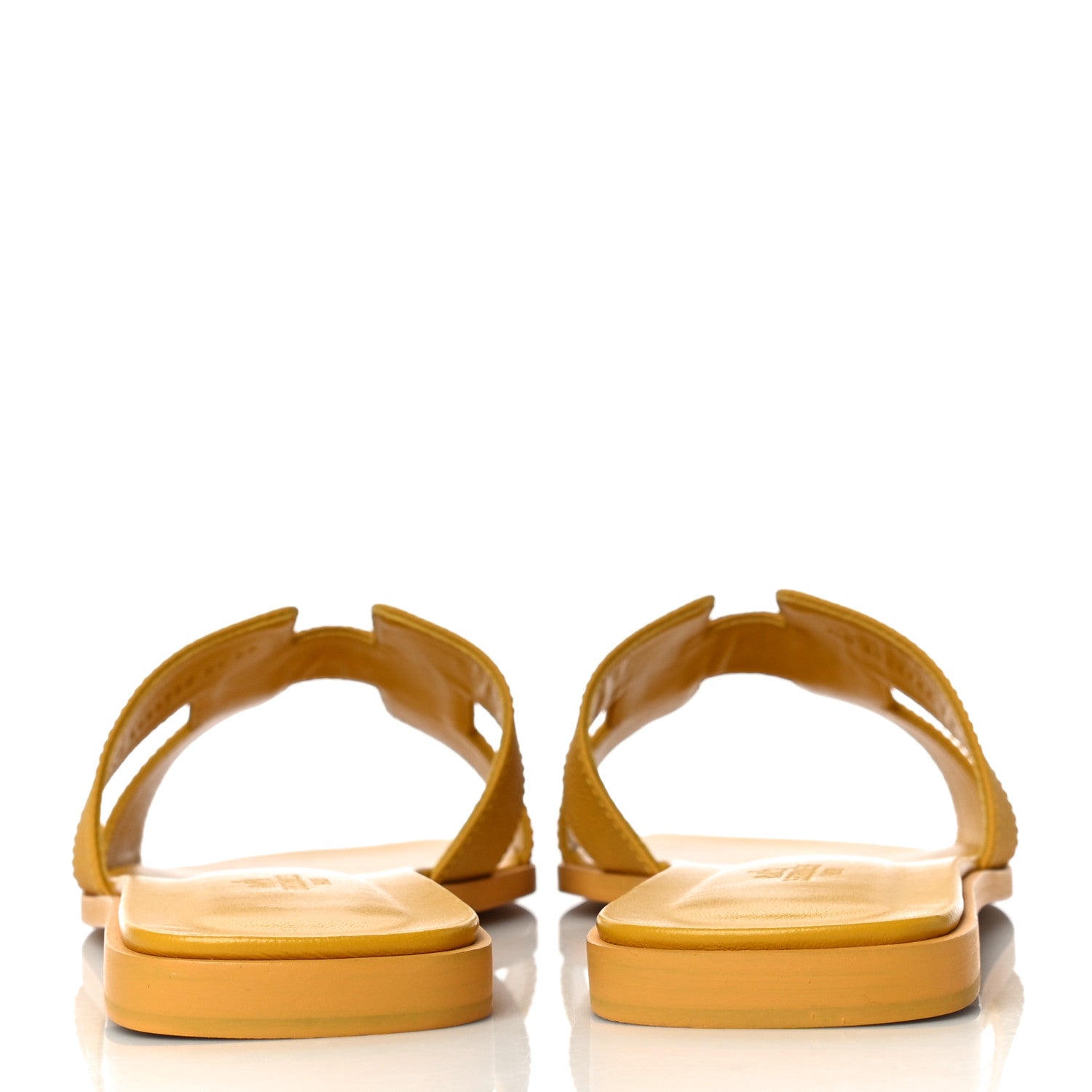 Hermes Epsom Oran Sandals 41 Jaune Sable 6 of 13