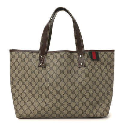 Gucci GG Plus Monogram Medium Signature Web Loop Tote Brown 1 of 10