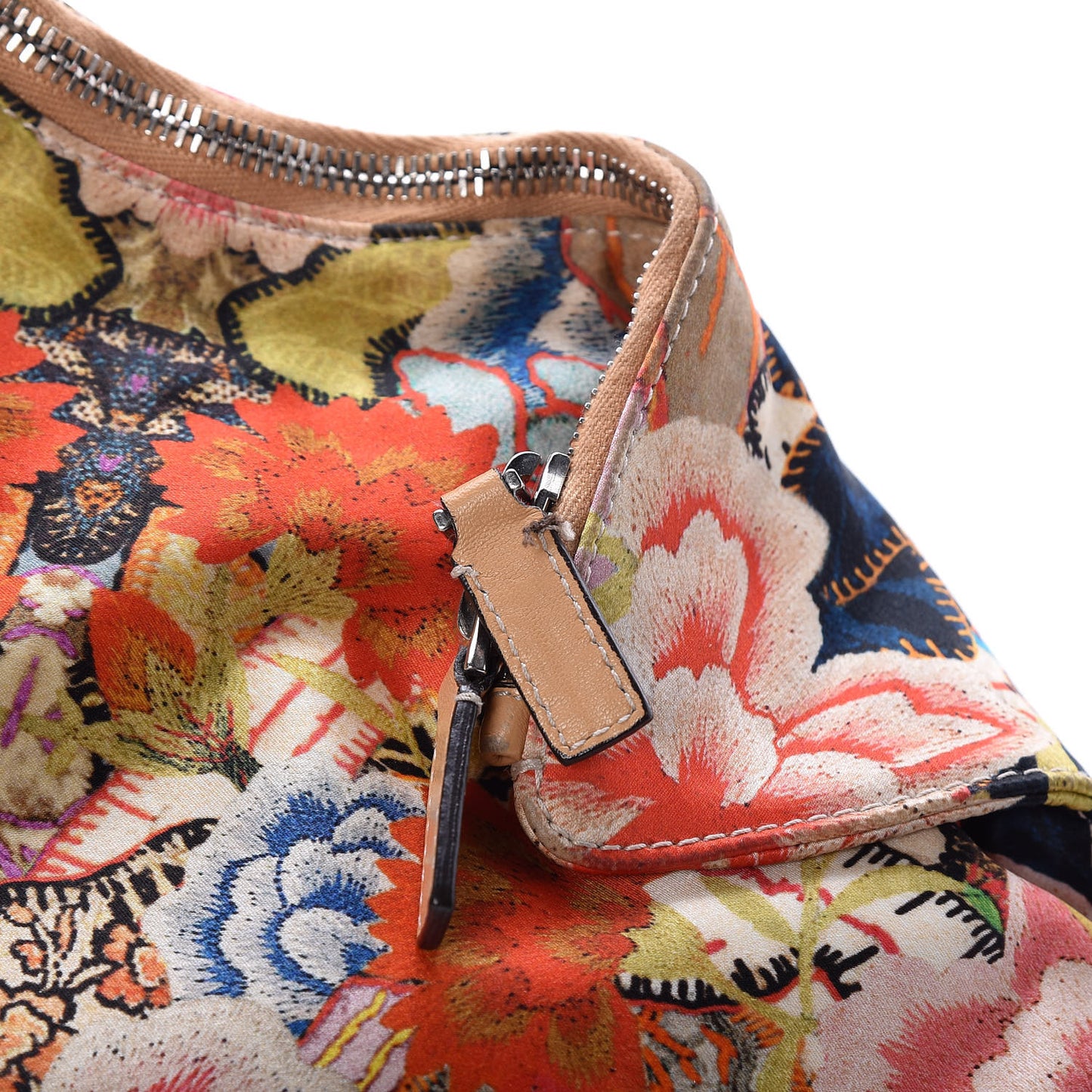 Silk Floral Print De Manta Clutch Multicolor