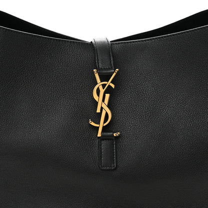 Saint Laurent Supple Calfskin Large Le 5 A 7 Soft Hobo Black 8 of 11
