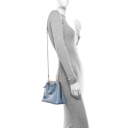 Prada Saffiano Lux Small Promenade Tote Aviazione 2 of 15