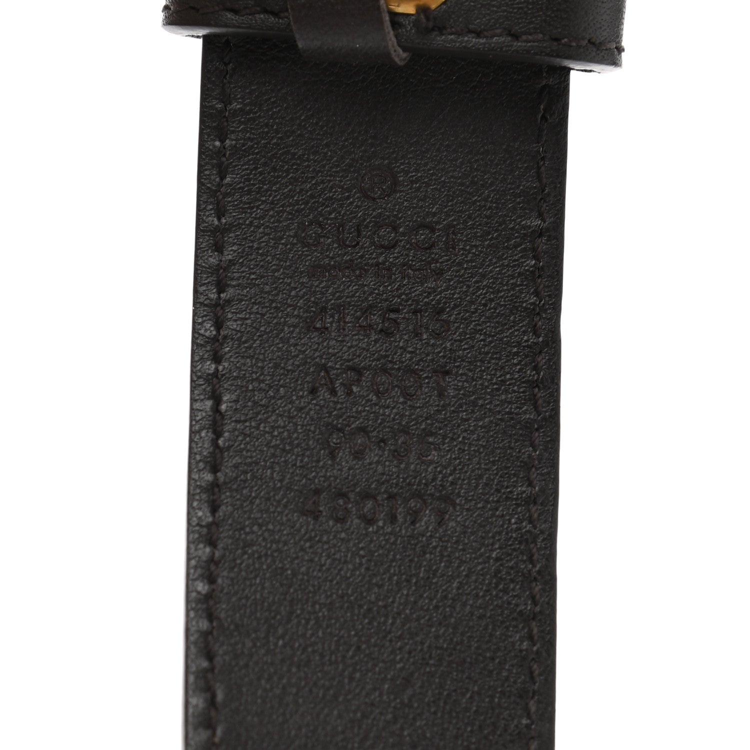 Gucci Moon Calfskin Double G 30mm Belt 90 36 Dark Cocoa 3 of 6