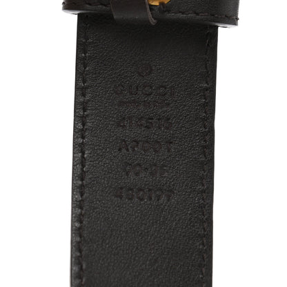 Gucci Moon Calfskin Double G 30mm Belt 90 36 Dark Cocoa 3 of 6