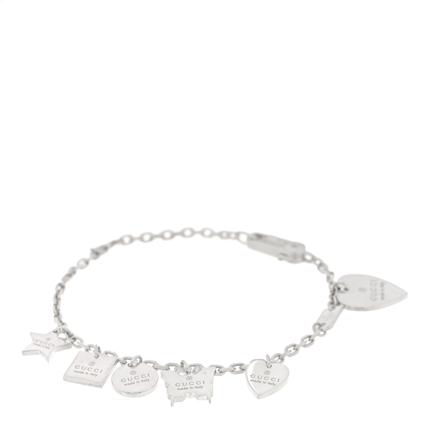 Sterling Silver Trademark Charm Bracelet
