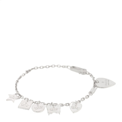 Gucci Sterling Silver Trademark Charm Bracelet 1 of 3
