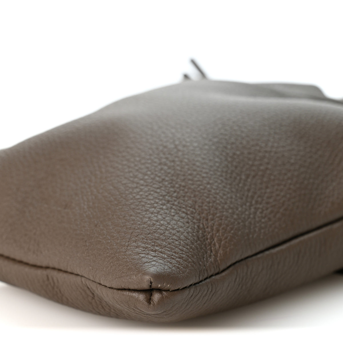 Grained Calfskin Bourse Phone Crossbody Bag  Elephant