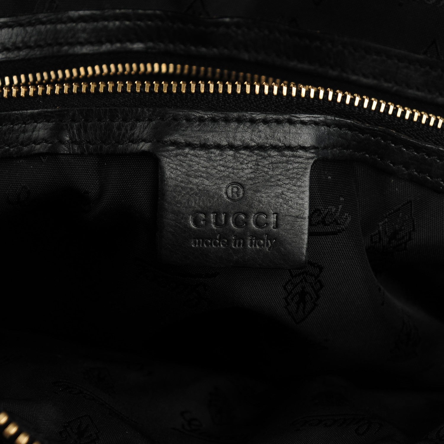 Gucci Patent Medium Hysteria Top Handle Bag Black 6 of 7