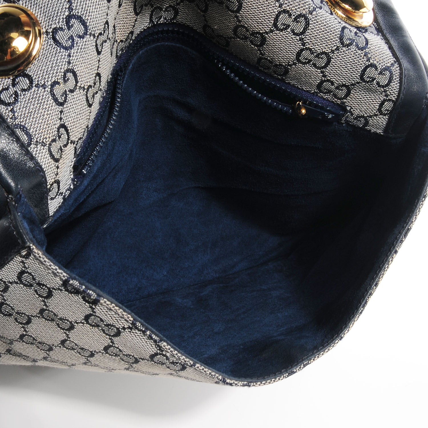 Gucci Monogram Blondie Shoulder Bag Navy 5 of 7