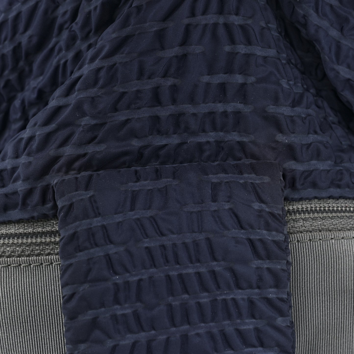 Nylon Patent Quilted CC Accordion Flap Bag Blue