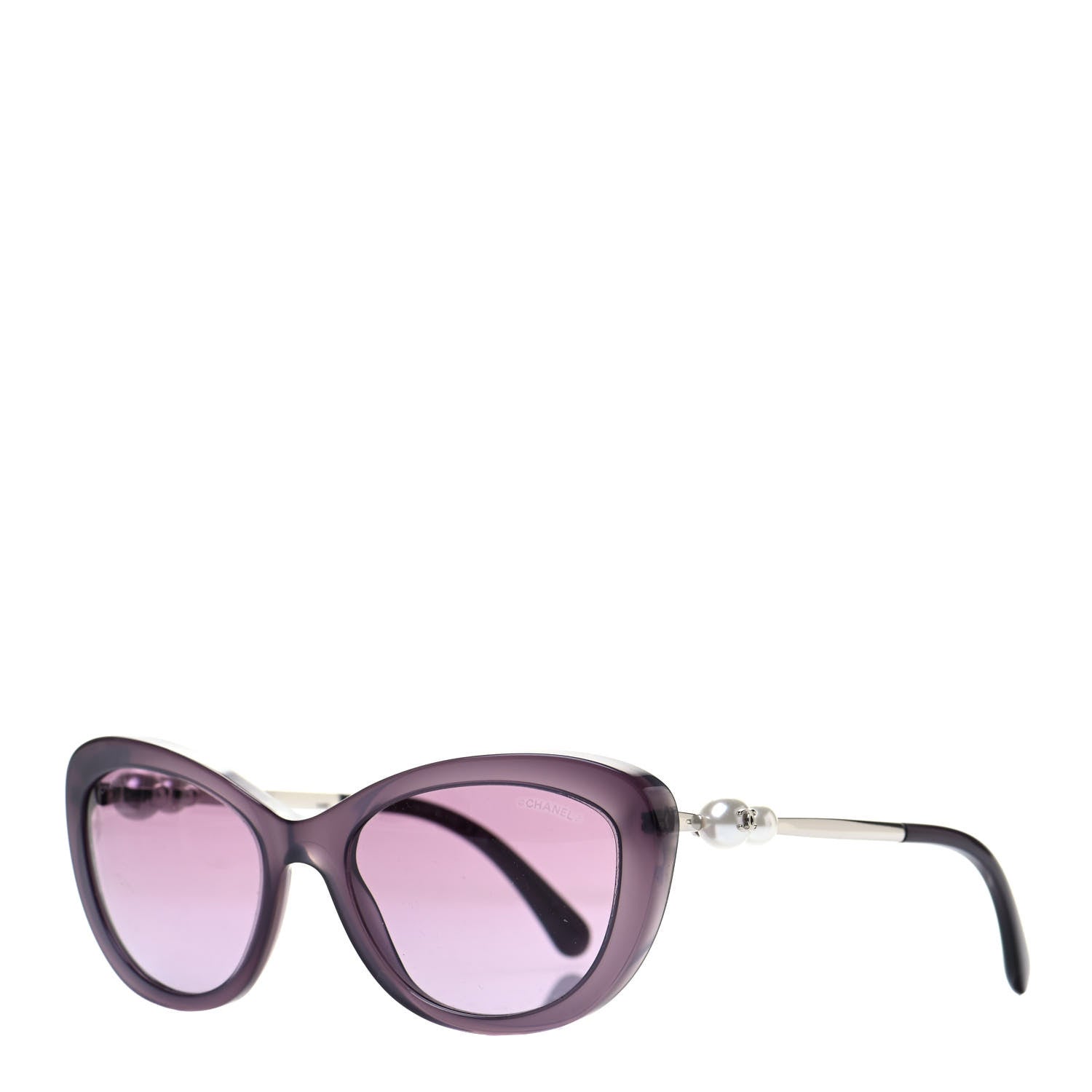 Chanel Polarized Cat Eye Pearl Sunglasses 5340-H Pink 1 of 7