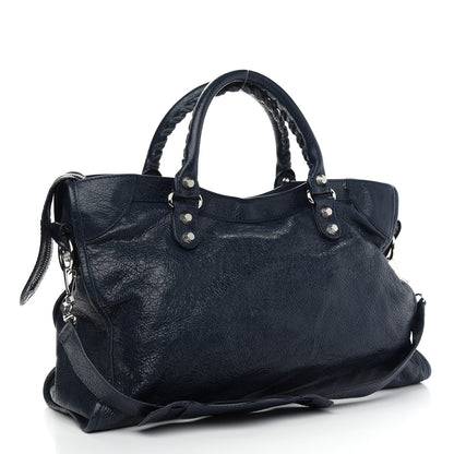 Balenciaga Agneau Giant 12 Silver Hardware City Bleu Obscur 3 of 13