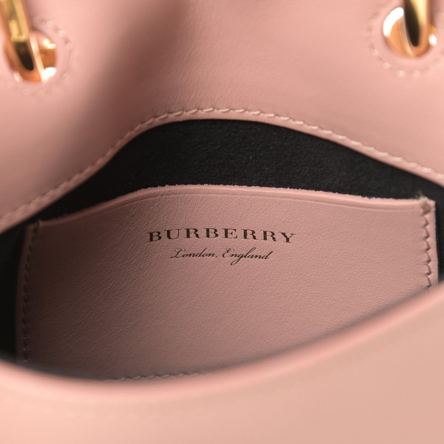 Burberry Trench Calfskin Mini DK88 Top Handle Bag Ash Rose 6 of 15
