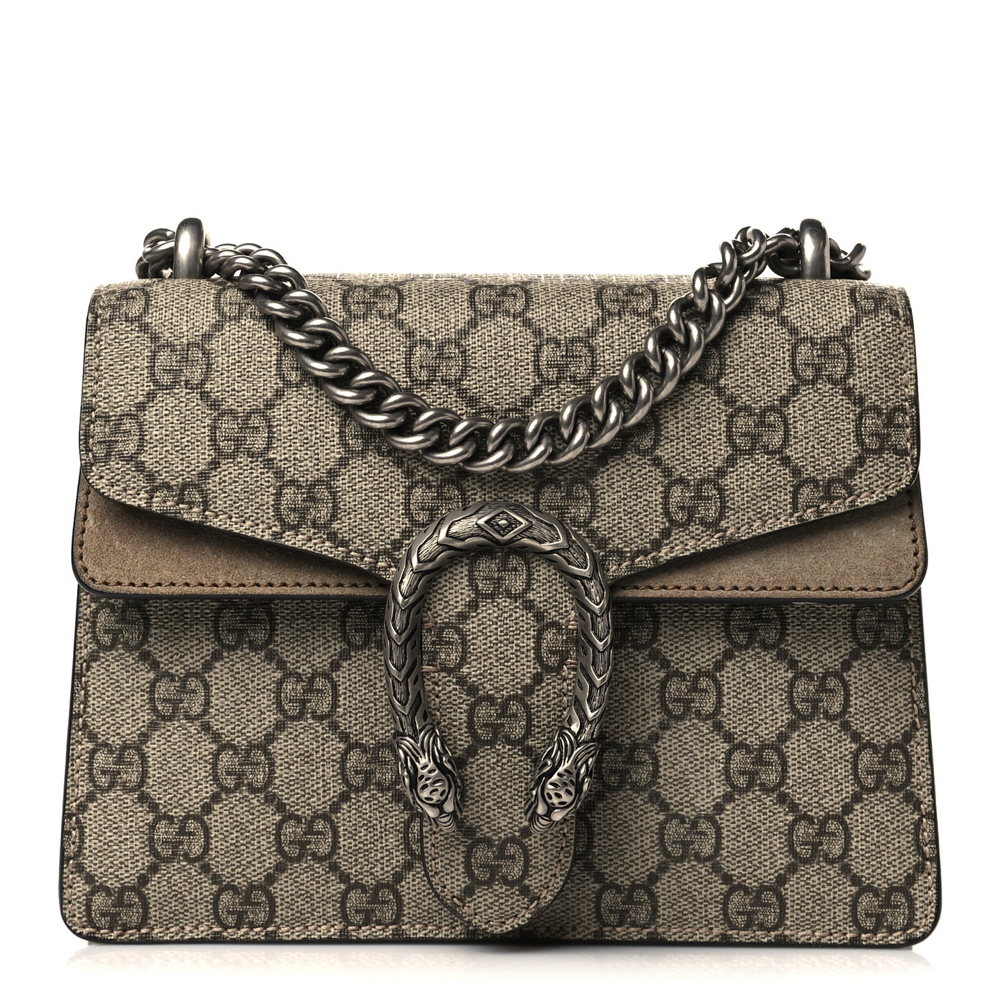 GG Supreme Monogram Mini Dionysus Shoulder Bag Taupe