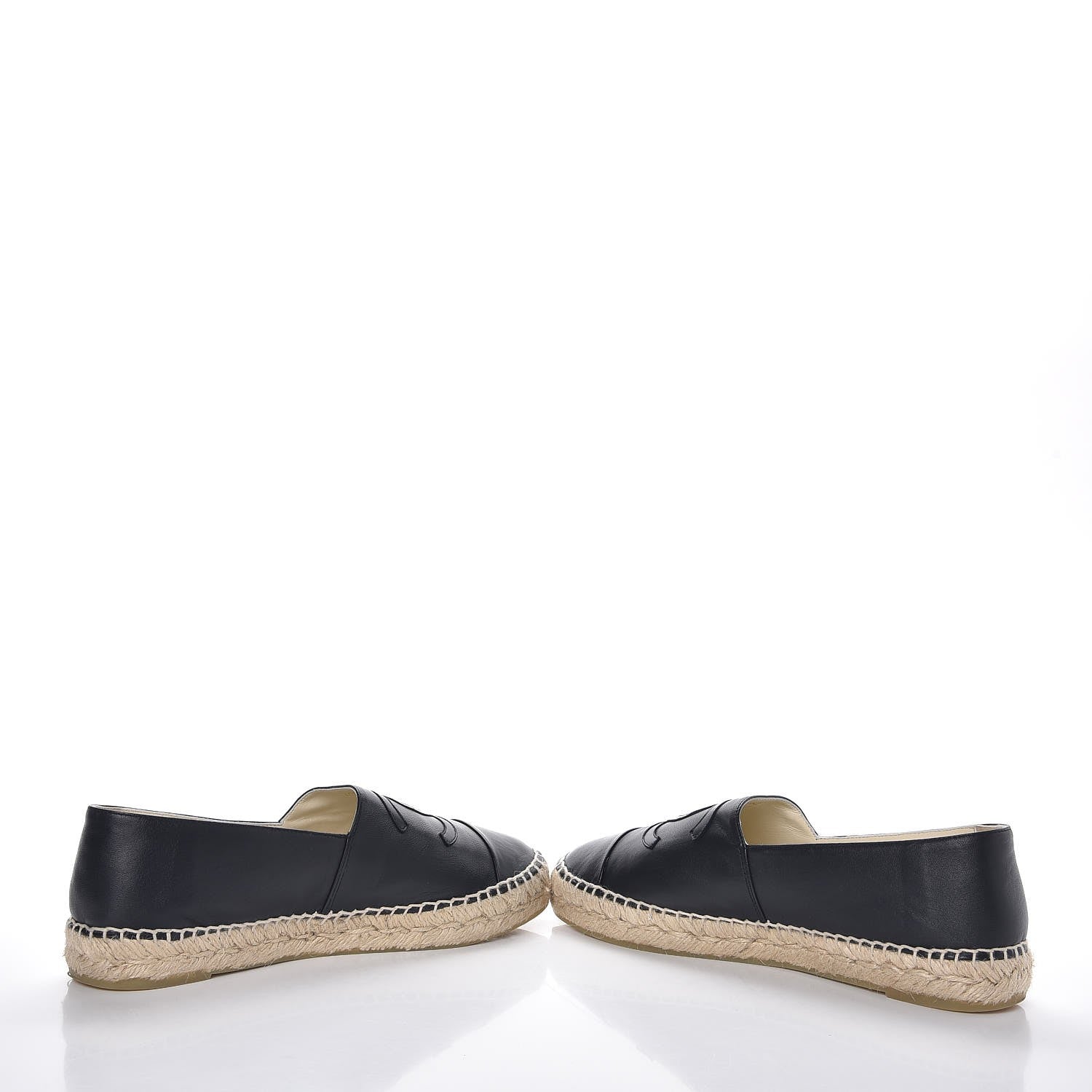 Chanel Lambskin CC Espadrilles 41 Black 5 of 12