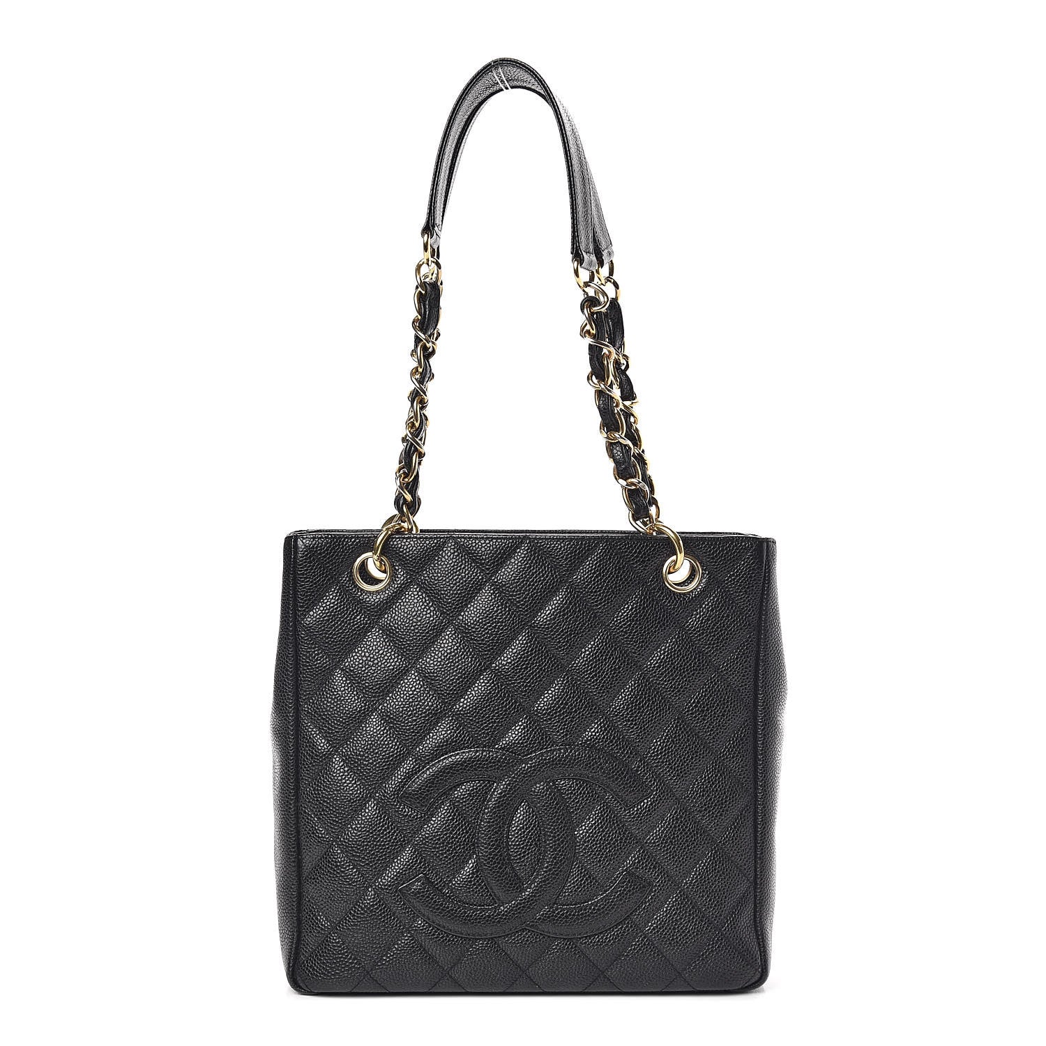 Chanel Caviar Quilted Petit Shopping Tote PST Black 1 of 12