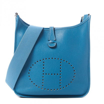 Hermes Taurillon Clemence Evelyne III PM Blue Jean 1 of 10