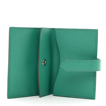 Hermes Epsom Mini Bearn Wallet Vert Jade 5 of 7