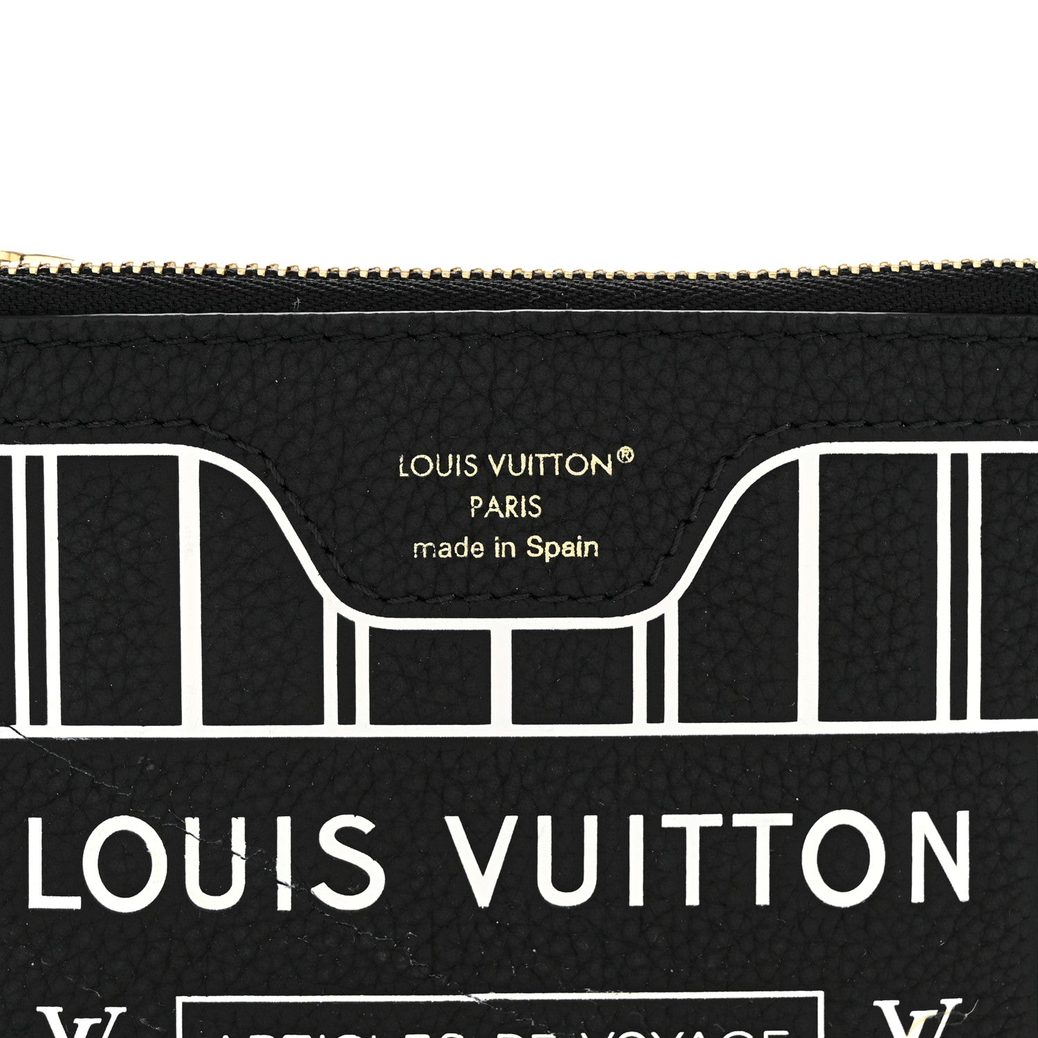 Louis Vuitton Calfskin Neverfull Inside Out BB Pochette Black 6 of 6